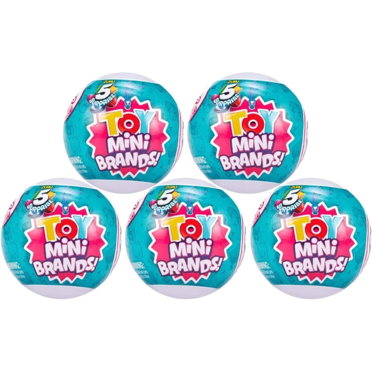 Zuru 5 Surprise Toy Mini Brands Capsule 5Pk Series 3 Miniature Bundle
